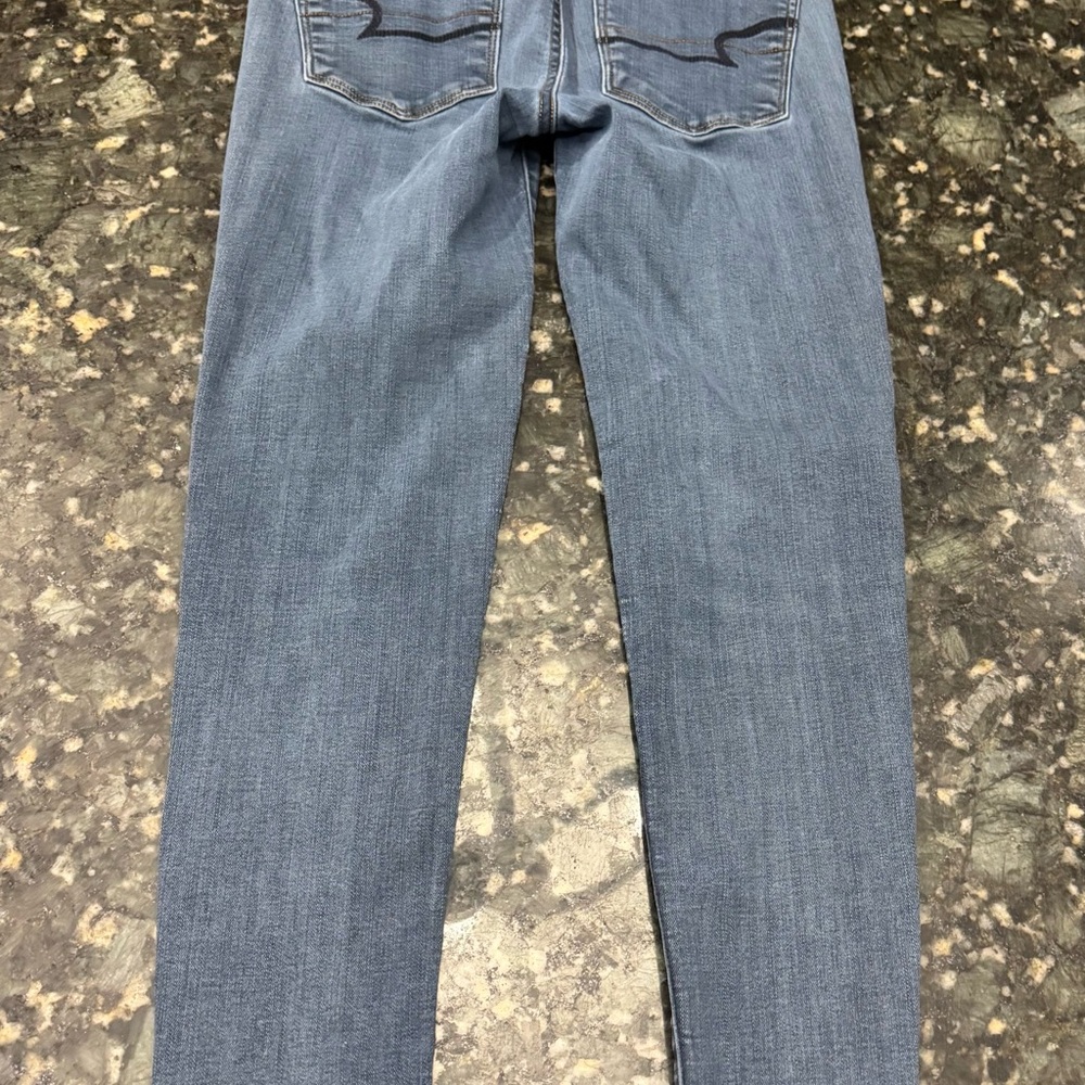 Women's American Eagle Super Super Stretch High Hi Rise Jegging 4 Short 4S Jeans - Picture 7 of 9
